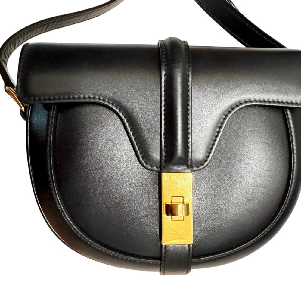Celine Black Calfskin Small Besace 16 Bag